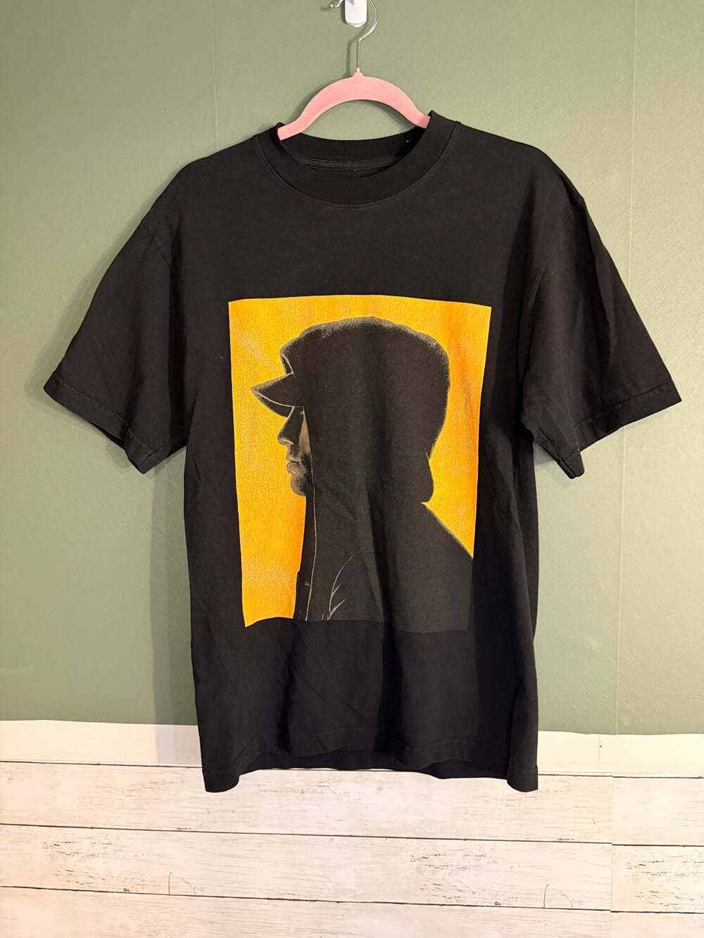 Eminem Graphic T-Shirt Small Black Yellow Logo